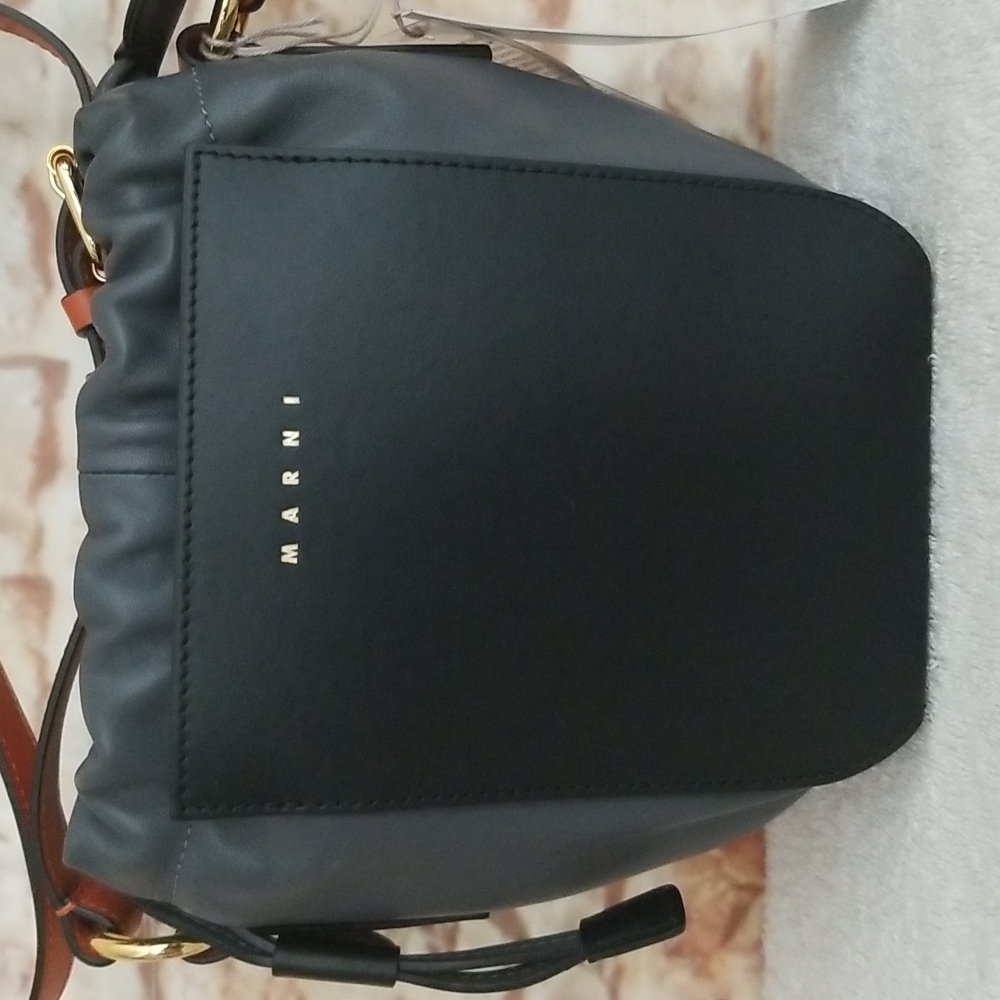 New MARNI Colorblock Gusset Shoulder Bag - Picture 4 of 14